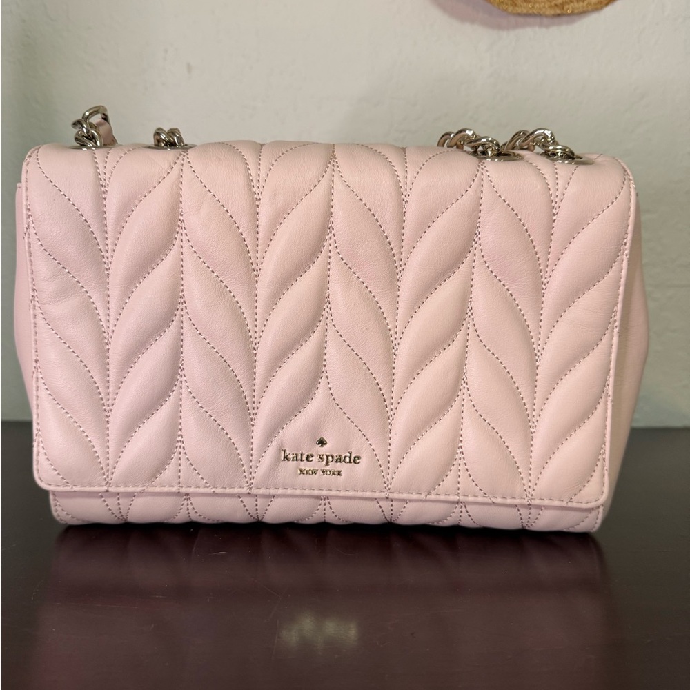 Kate Spade Blush Quilted Shoulder Bag